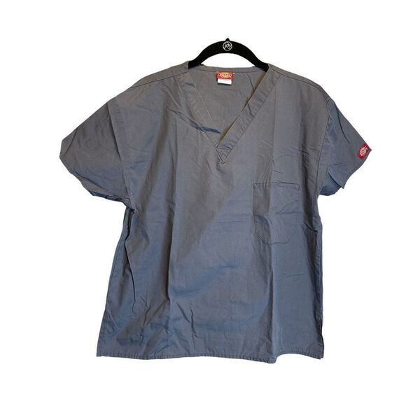 5 for $25🔥Dickies Grey Scrub Top XS - Picture 1 of 5